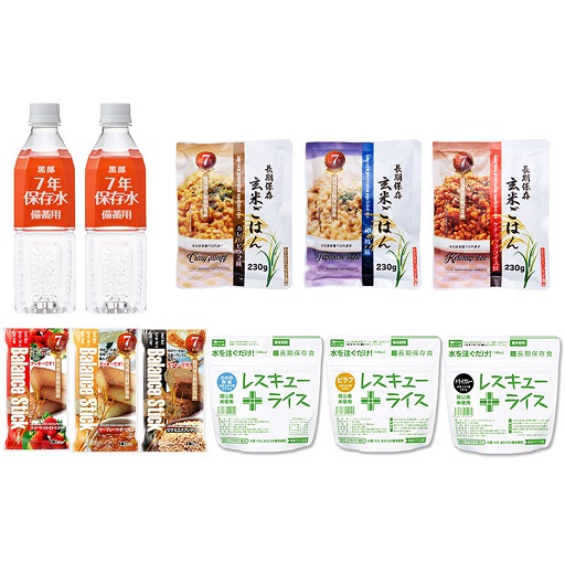 7年保存A4ボックス　食料備蓄3日間セット　BLS-13
